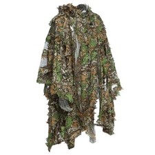 Camo 3D-Blattumhang Yowie Ghillie Atmungsaktiv Offener Poncho Typ Tarnung VoY1F7