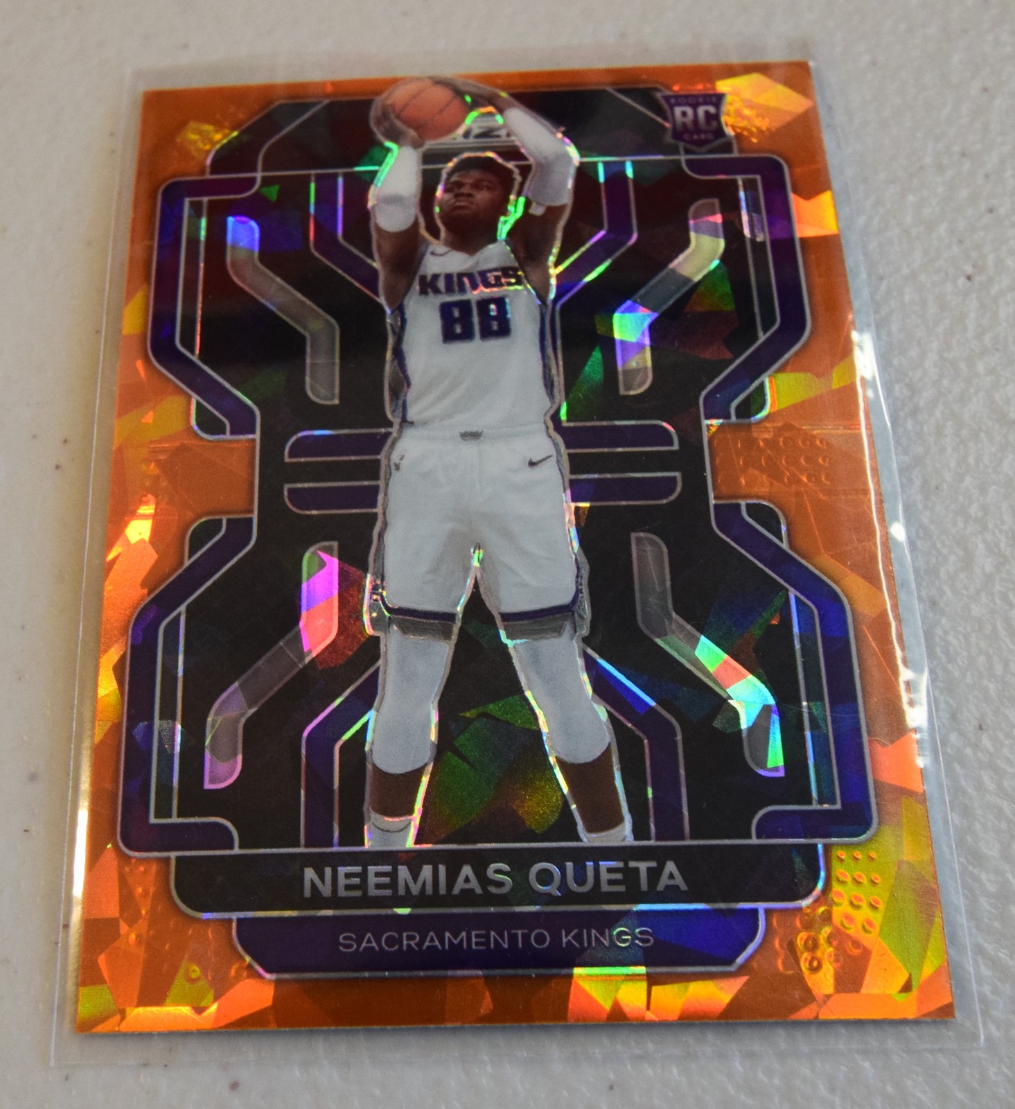 2021-22 Panini Prizm #316 Neemias Queta Orange Ice