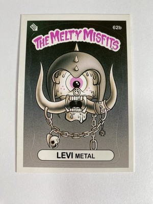 Buff Monster Melty Misfits Series 2 Trading Cards Stickers - Levi Metal 62b