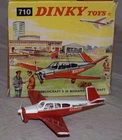Vintage Dinky No. 710 Beechcraft S 35 Bonanza Aircraft in Box - Airplane