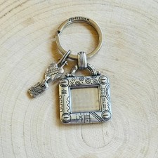 Portachiavi portafoto Brighton Manchester portachiavi argento