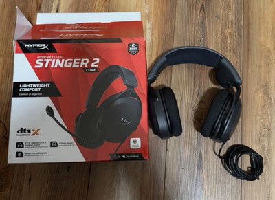 HyperX Cloud Stinger 2 Wired Gaming Headset PC Black 519T1AA DTS Headphone:X