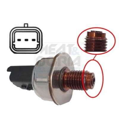 Kraftstoffdruck Sensor FÜR Peugeot Partner Tepee - Meat & Doria 9224-image