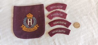 Australian 1950s Cadet arm patches & blazer pocket. Homebush. Kings Crown.