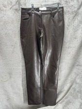 Aritzia 148 Women's 4 Wilfred The Melina Vegan Leather Pants Birch Brown NWOT