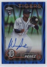 2024 Chrome Update Blue RayWave Refractor 9/150 Wenceel Perez Pérez Auto 1f5h