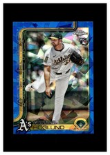 2025 Topps Chrome Update Sapphire #USC127 Gunnar Hoglund RC Oakland Athletics