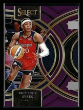 Brittney Sykes 2024 Panini Select WNBA #106 Prizms Purple #/149 Mystics