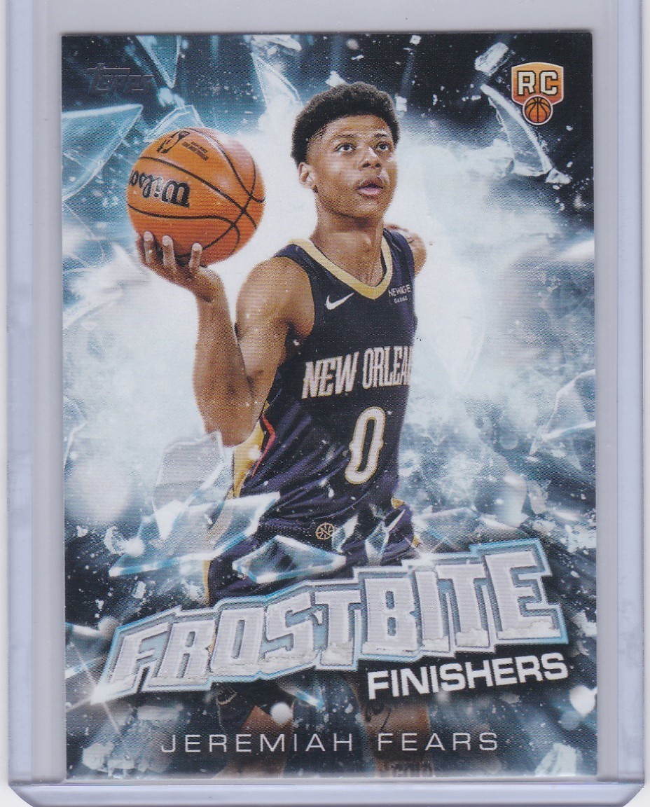 2025-26 Topps Holiday Jeremiah Fears Frostbite Finishers SSP Case Hit #FF-JF RC