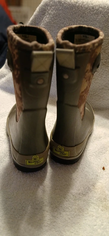 Western Chief водонепроницаемый дождь холод резиновый камуфляж ботинки Kids мальчиков/девочек размер 11 - Изображение 4 из 4