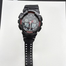Casio G-Shock Quartz Analog Digital Black Resin Stainless Steel Men's Wristwatch