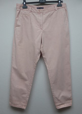 Marks & Spencer Ladies Chino Style Trousers Pink 14 Short Lightweight Cotton