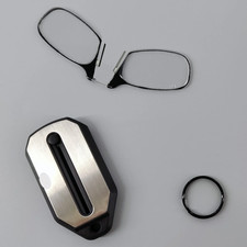 Nose Clip-On Reading Glasses Folding Legless Ultralight Keychain Glasses Men Wom