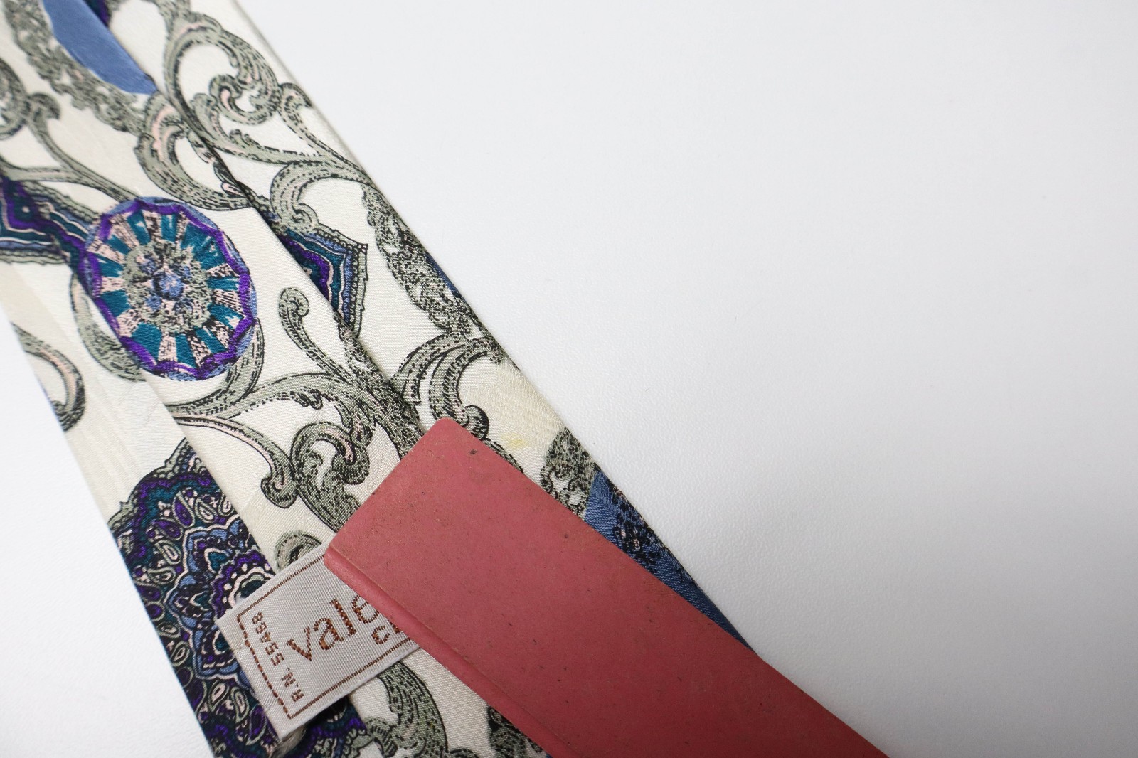 VALENTINO Tie Men's ONE SIZE Ivory Patterned Pointed thumbnail 10