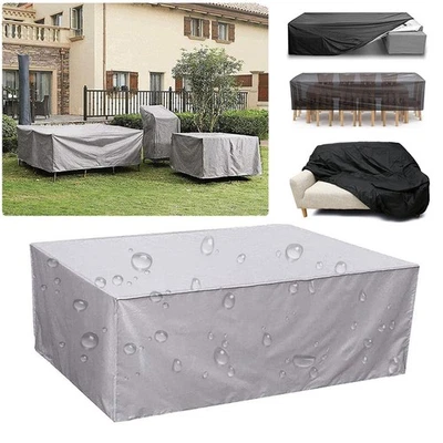 TANBURO‌ Abdeckplane Gartenmöbel Abdeckung wasserdicht winterfest Schutzhülle GARTENTISCH