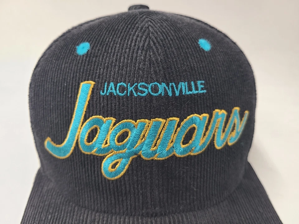 Jacksonville Jaguars Pana Script Mitchell & Ness Snapback Gorra Gorra NFL Negra Foto 4 de 4