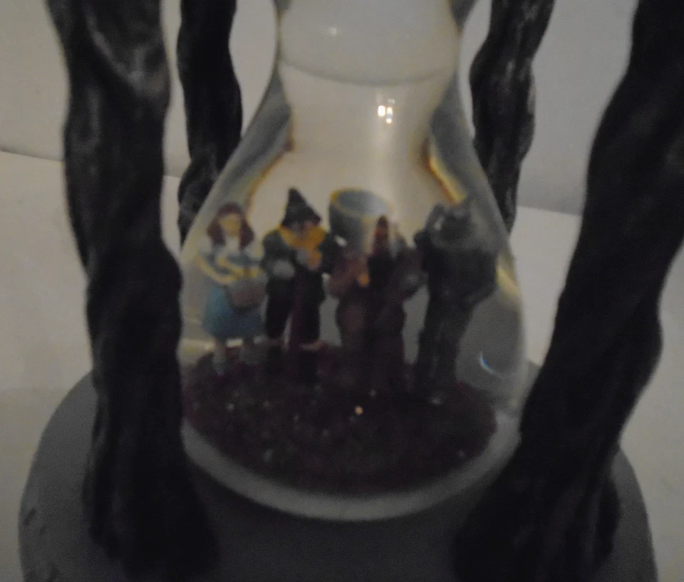 Caja de Música Mago de Oz Reloj de Arena Globo de Nieve Turner Entretenimiento 9" Todo Funcionando Foto 2 de 4