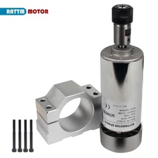 US SHIP】400W 12-48VDC CNC Air Cooled Spindle Motor ER16 52mm 12000RPM 0.5NM