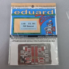 Eduard FE301 1:48 Grumman F8F Bearcat Photo Etch Seatbelts Academy Hobbycraft