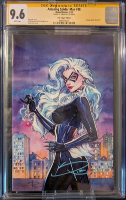 Sabine Rich Amazing Spider-Man 18 Virgin Variant Signed CGC 9.6 Black Cat Cover