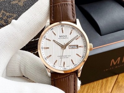 Mido Multifort Chronometer Automatic White Dial Men's Watch M0384313603100 40mm