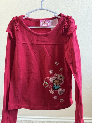 Vintage Strawberry Shortcake 2005 Shirt Girls Size 6/6X Longsleeve Youth