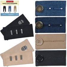Button Extender for Pants Waist Extenders Button, Fabric Pack of 6 