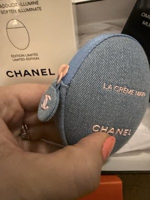 CHANEL La Crème Main Hand Cream W/Denim Pouch Case 50ml + Denim