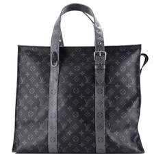 Louis Vuitton New Cabas Zippe Bag Reverse Monogram Eclipse Canvas GM