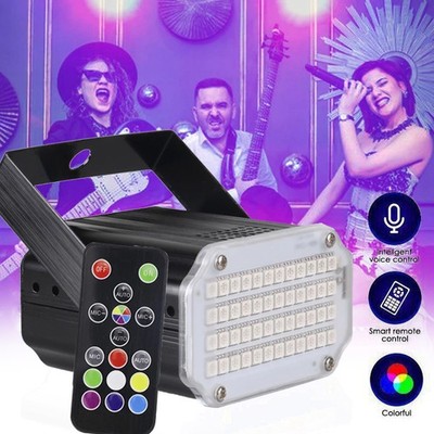RGB LED Disco Licht Party Bühnenlicht Stroboskop Licht Partylicht Strobe Light