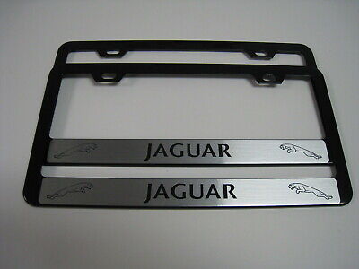 JaguarRev 1 STAINLESS STEEL CHROME Polished Metal License Plate Frame