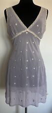 Victorias Secret Babydoll Sheer Negligee Bias Slip Dress Night Gown Fairy Core