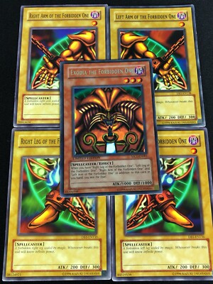 YUGIOH EXODIA COMPLETE SET MC1-001 ( DB1-EN135-138)(LP) | eBay