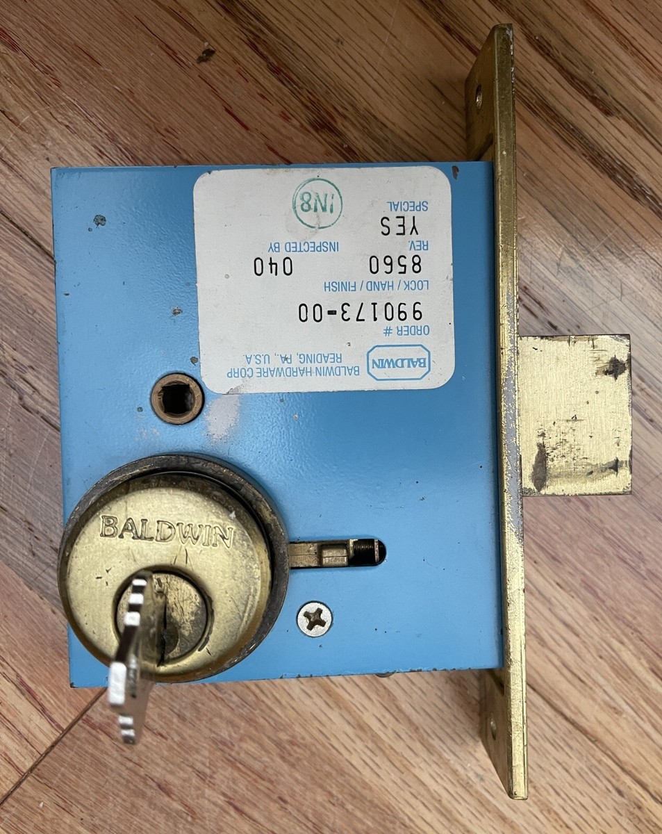 BALDWIN 8560 TURN PIECE CYLINDER MORTISE DEAD LOCK POLISHED BRASS WITH  TUMBLER | eBay