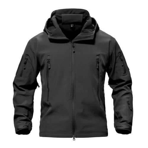 Men's Waterproof Tactical Soft Shell Jacket Coat Army Windbreaker Outdoor Hiking - Picture 32 of 96