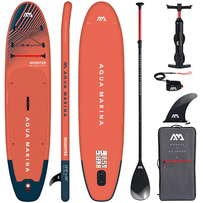 AQUA MARINA MONSTER 12'0'' SUP Board Stand Up Paddle aufblasbar Surfboard Paddel 