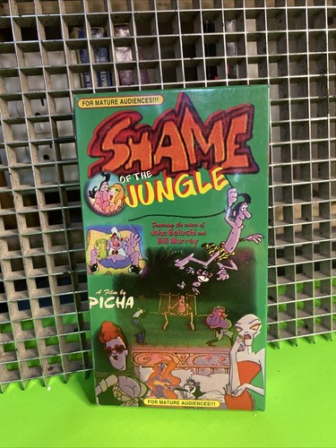 Shame Of The Jungle VHS-RARE John Belushi & Bill Murray Adult Cartoon SEALED 47