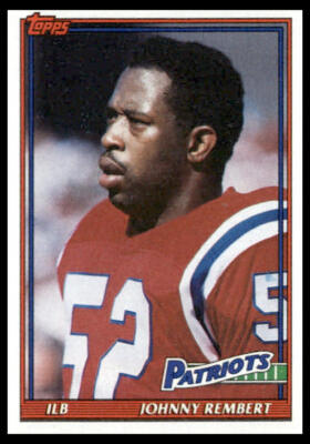 1991 Topps #618 Johnny Rembert New England Patriots Football Card | eBay