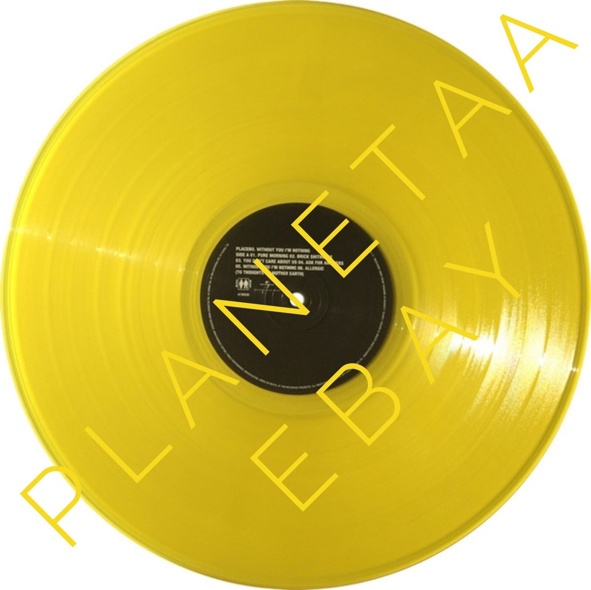 PLACEBO Without You I'm Nothing Translucent Yellow Colored