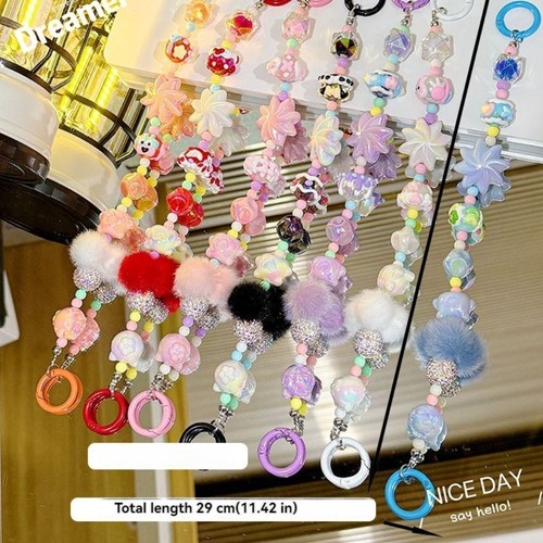 Plush Mobile Phone Strap Doll Chain Phone Charm Rope New Phone Lanyard - Zdjęcie 2 z 10
