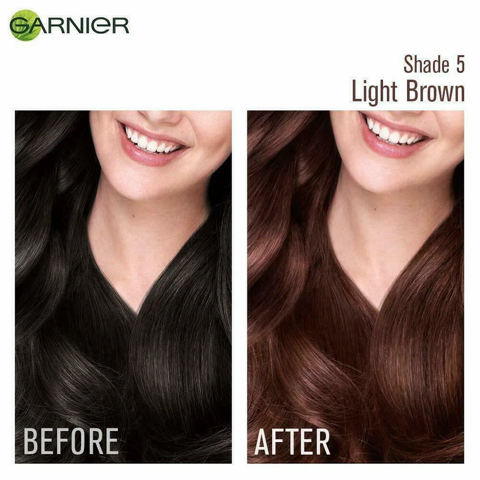 3 pack Garnier Naturals Crème Hair Color Shade 5 Light Brown,70ml+60g - image 4 of 4