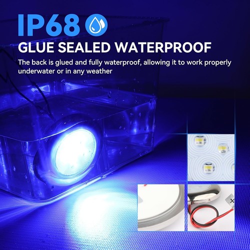 Durable Stainless Steel RGBW Marine Courtesy Lights - Perfect for Night Fishing - 第 5/9 張圖片