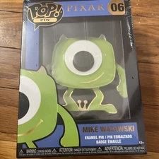 Officially Licensed Monsters Inc Mike Wazowski Funko Pop! Enamel Pin 4inches