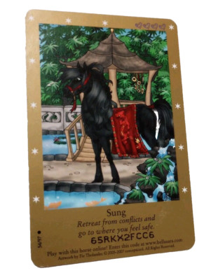 Bella Sara TCG Second Series Sung 54/97 Common Horse Card 2007