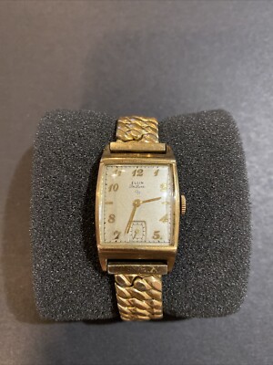 Vintage Elgin Deluxe 10K Gold Filled Mechanical Manual 17 