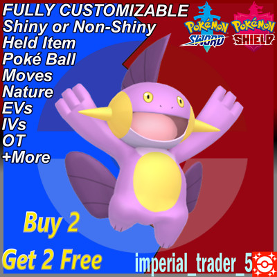 Pokémon Sword and Shield   Shiny Marshtomp   W/ Best 6IV Customizable