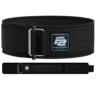 Fit Active Sports  Fast Locking Weight lifting Belt for Gym Cross Training