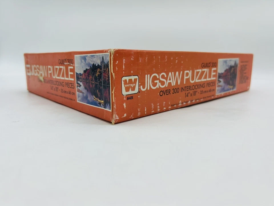 Rompecabezas Whitman Guild 300 sellado de colección 'Old Town Angler' EE. UU. Foto 4 de 4