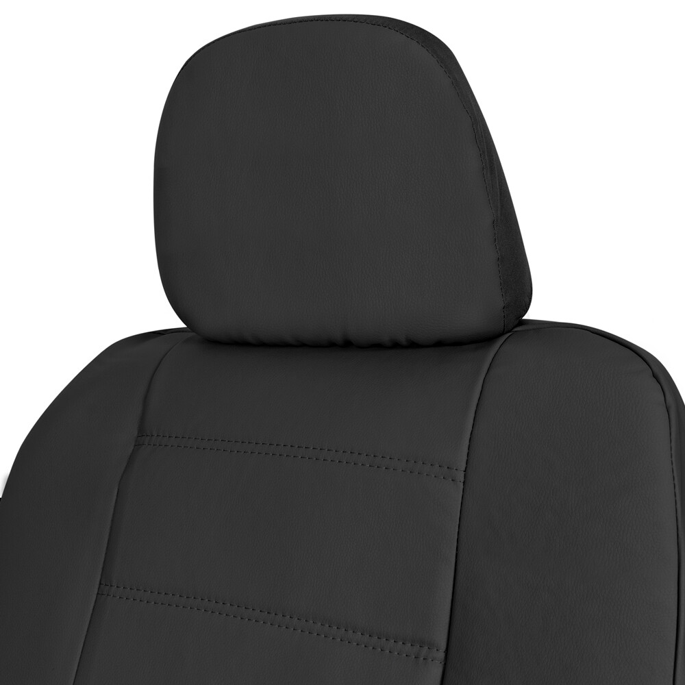 CarXS PU Leather Car Seat Covers For Front Seats Black EBay