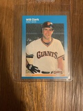1987 Fleer Glossy #269 Will Clark  ROOKIE CARD Giants    FACTORY SET BREAK